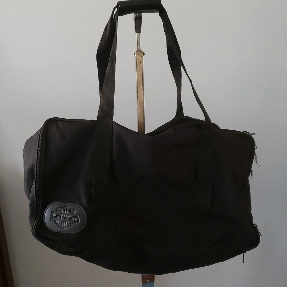 Harley Davidson Black Travel Duffel Bag